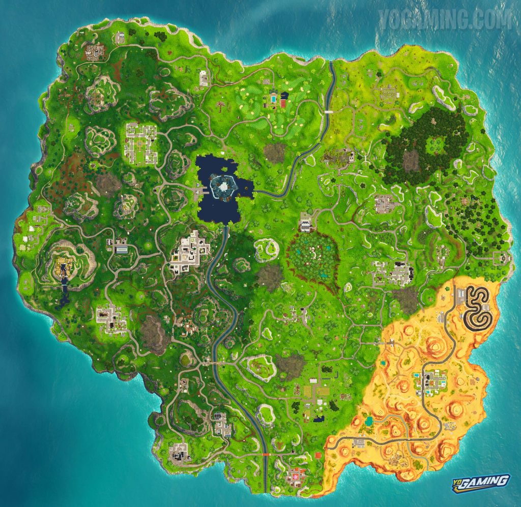 Fortnite Battle Royale Map Evolution – All Seasons and Patches – High Res